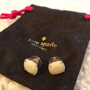 Kate Spade white studs